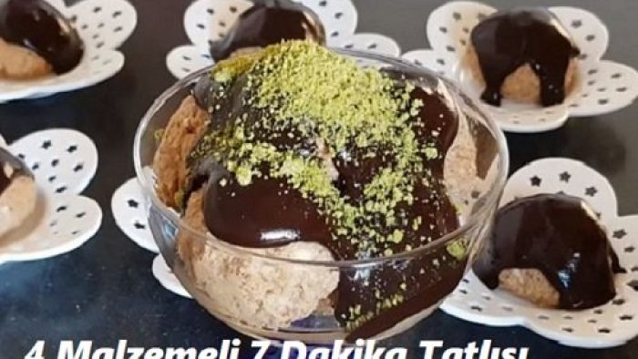 4 Malzemeli 7 Dakika Tatlısı Tarifi