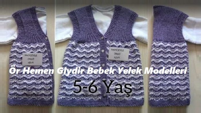 Ör Hemen Giydir Bebek Yelek Modelleri