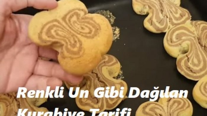 Renkli Un Gibi Dağılan Kurabiye Tarifi