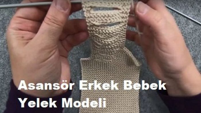 Asansör Erkek Bebek Yelek Modeli
