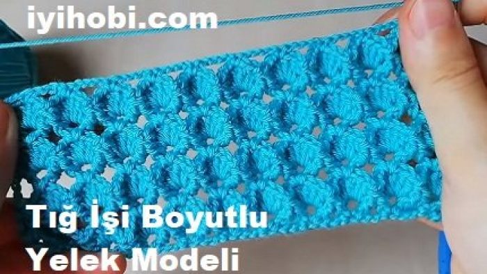 Tığ İşi Boyutlu Yelek Modeli