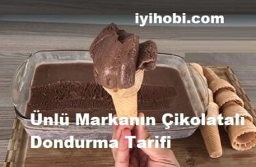 Ünlü Markanın Çikolatalı Dondurma Tarifi 1