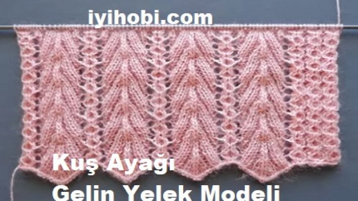 Kuş Ayağı Gelin Yelek Modeli