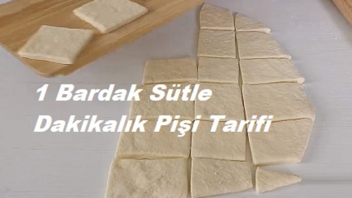 1 Bardak Sütle Dakikalık Pişi Tarifi