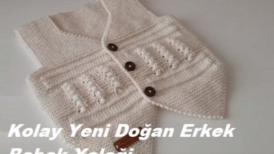 Kolay Yeni Doğan Erkek Bebek Yeleği