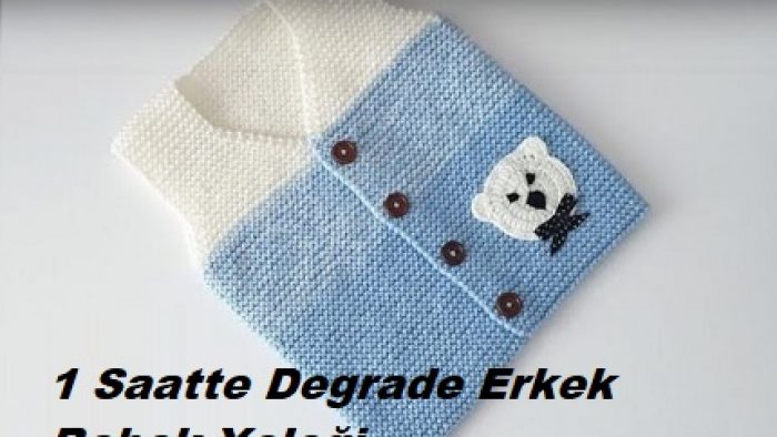 1 Saatte Degrade Erkek Bebek Yeleği