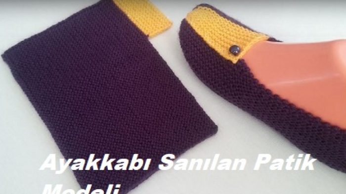 Ayakkabı Sanılan Patik Modeli