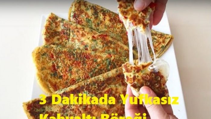 3 Dakikada Yufkasız Kahvaltı Böreği